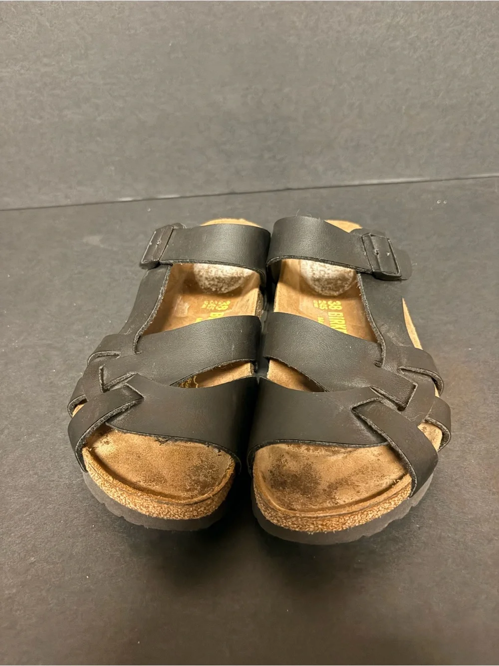 Birkenstock Black Leather Multi-Strap Women’s Sandal